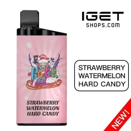 IGET Bar 3500 Puffs Strawberry Watermelon Hard Candy - Ozvapeone (341259)