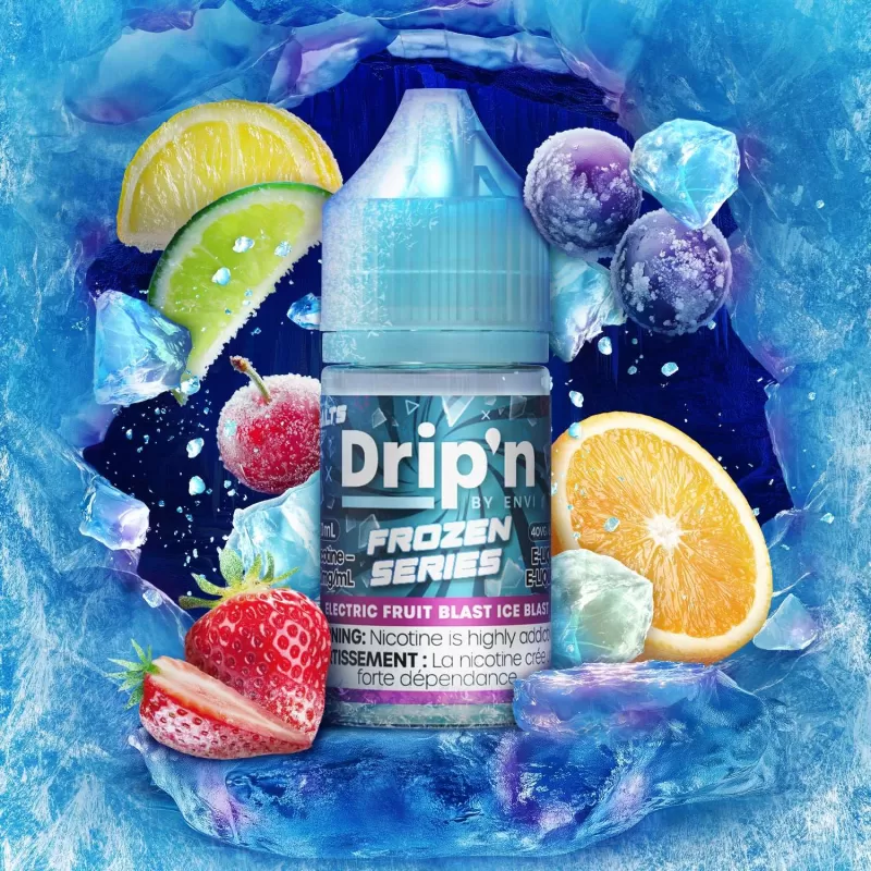 DRIP'N FROZEN BY ENVI - SALT NIC 30ML - Mango Peach Watermelon Ice / 20MG - Image 3