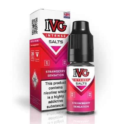 Strawberry Sensation IVG Intense Salts E-Liquid - Nicotine Strength#10mg>20mg