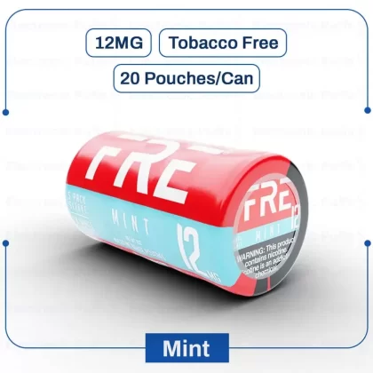 Buy FRE Mint 12MG Nicotine Pouches Online | Electronicpuffs - Ejuicewarehouse