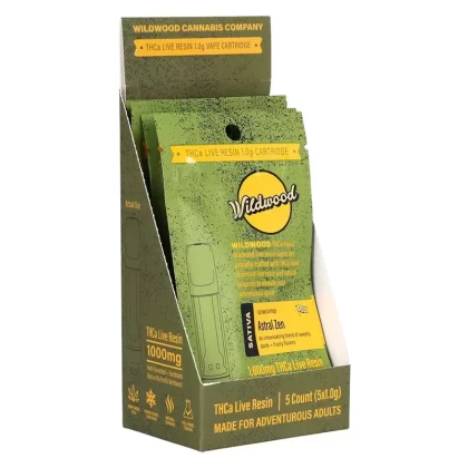 Wildwood Dispensary Grade Live Resin THCA Cartridge | 1g | 5ct Display