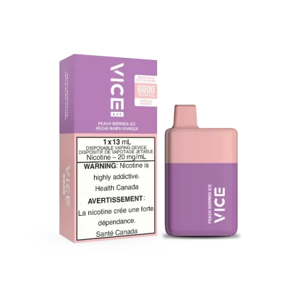 Vice Box Peach Berries Ice Disposable Vape Rechargable (6000 Puff)