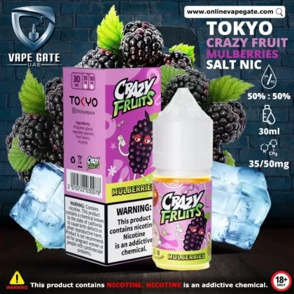 Tokyo Crazy Fruits Mulberries Saltnic 30ml - 35 mg - 30 ml