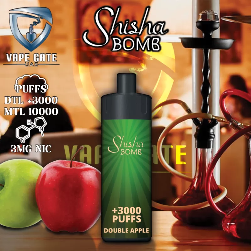 Shisha Bomb Rechargeable Disposables Vape ( +10000 Puffs ) - Lychee - Image 2