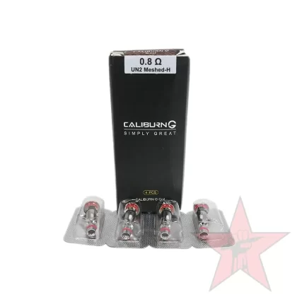 Uwell Caliburn G and G2 Coils – 4 Pack - 0.8ohm UN2 Mesh Coils, Caliburn G 1.0ohm