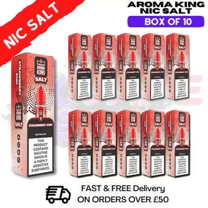 Strawberry Kiwi Aroma King Box Of 10 Nic Salts