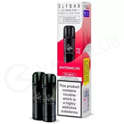 Watermelon Elf Bar 600 Prefilled Pods - Ecigpremium