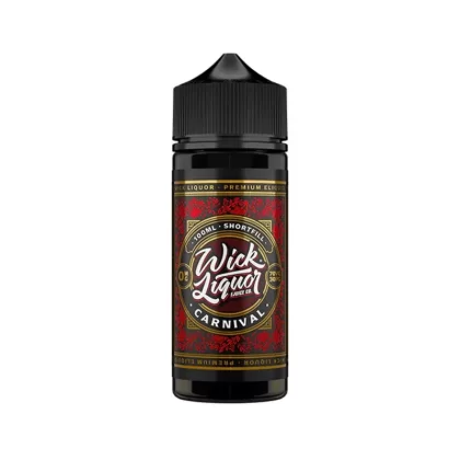 Wick Liquor 100ml E-Liquid Shortfill Carnival - Nicotine Strength#0mg (BFF5DF)