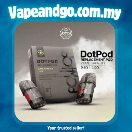 Dotpod Replacement Pod 2ml Cartridge 2 Pcs Pack By Dotmod 0.6 Ω