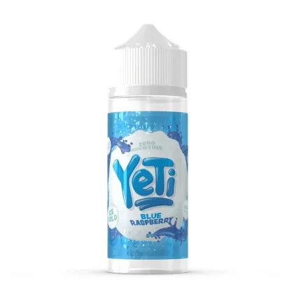 Yeti Eliquid Blue Raspberry 100ml – Zero Nicotine Yeti Shortfill Eliquid
