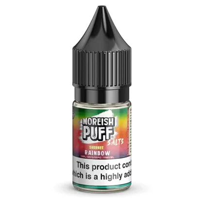 Moreish Puff Sherbet Rainbow Nic Salt E-Liquid - 10mg