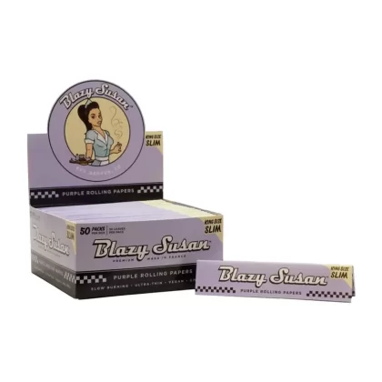 Blazy Susan | King Size Rolling Purple paper box of 50 - Eliquidsupply