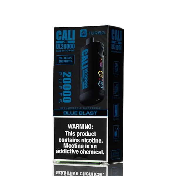 Cali Turbo UL20K 20000 Puffs Disposable Vape - 20mL - Blue Raspberry Lemonade - Image 3