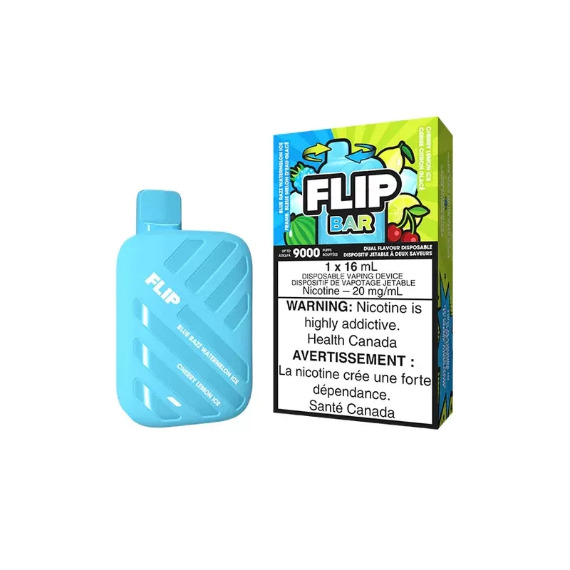 FLIP BAR 9000 – BLUE RAZZ WATERMELON ICE AND CHERRY LEMON ICE