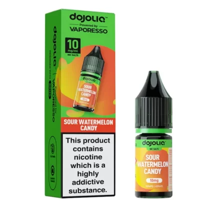 Sour Watermelon Candy Nic Salt E-Liquid by Dojoliq (10ml) - 10mg