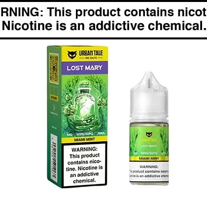 MIAMI MINT BY LOST MARY X URBAN TALE NIC SALTS 30ML - Vapejuice
