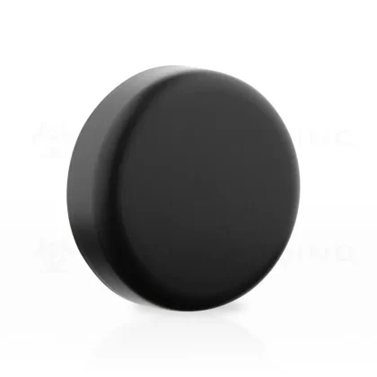 Child Resistant Plastic Caps | Dome Matte w/ Foam Liner | 65mm – Black – 100 Count