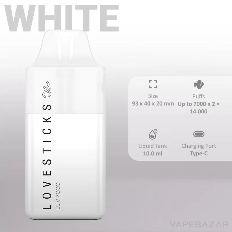 Lovesticks LUV 7000 – White - Image 2
