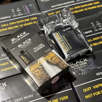 Black Elite v2 25k prefilled pod - Yellow Summer - Mango