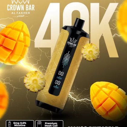 Al Fakher Crown Bar Mega Max 40K - Mango Pineapple - Crownbar Vape