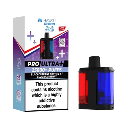 Blackcurrant Cotton K / Blue Raspberry Hayati Pro Ultra Plus Refill Pack - Vape Product