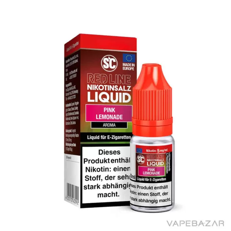 SC Red Line Nikotinsalz Liquid – Pink Lemonade - 20mg/ml, Nikotinfrei - Image 2