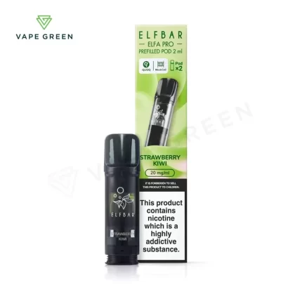 Strawberry Kiwi Prefilled Pods by Elf Bar Elfa Pro